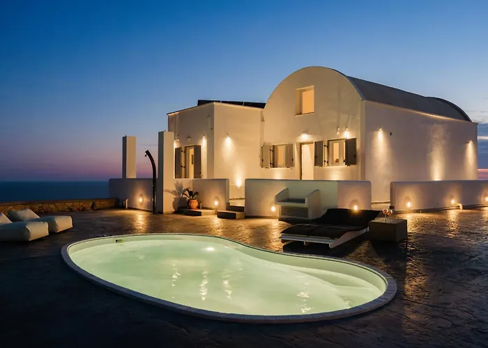 Occhio-nero Cycladic Private With Pool & Sunset View Jacuzzi 别墅 Akrotírion