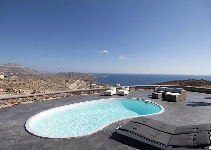别墅 Occhio-nero Cycladic Private With Pool & Sunset View Jacuzzi Akrotírion