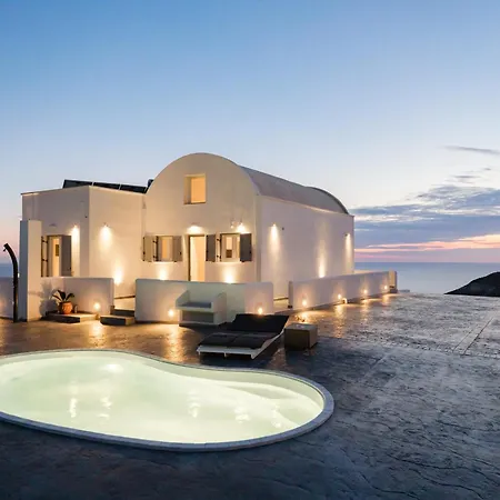 Occhio-nero Cycladic Private With Pool & Sunset View Jacuzzi * Акротири