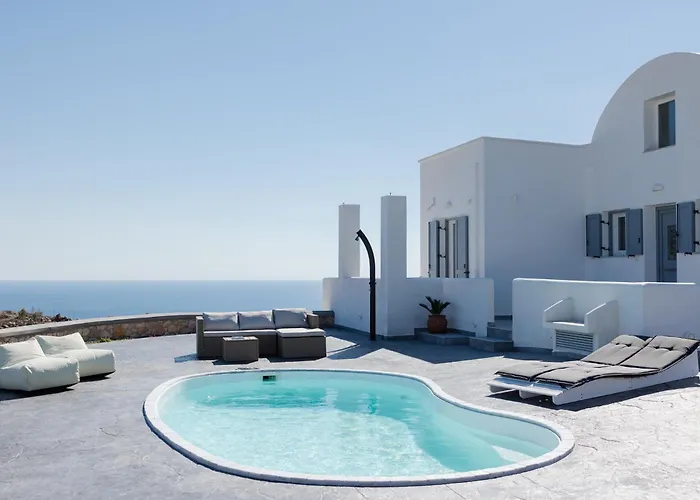 빌라 Occhio-nero Cycladic Private With Pool & Sunset View Jacuzzi Akrotírion